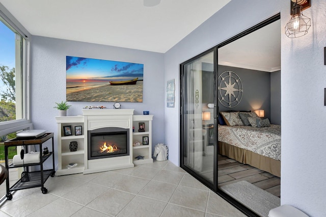 view of tiled bedroom