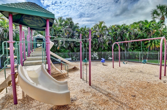 view of play area