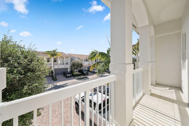 view of balcony