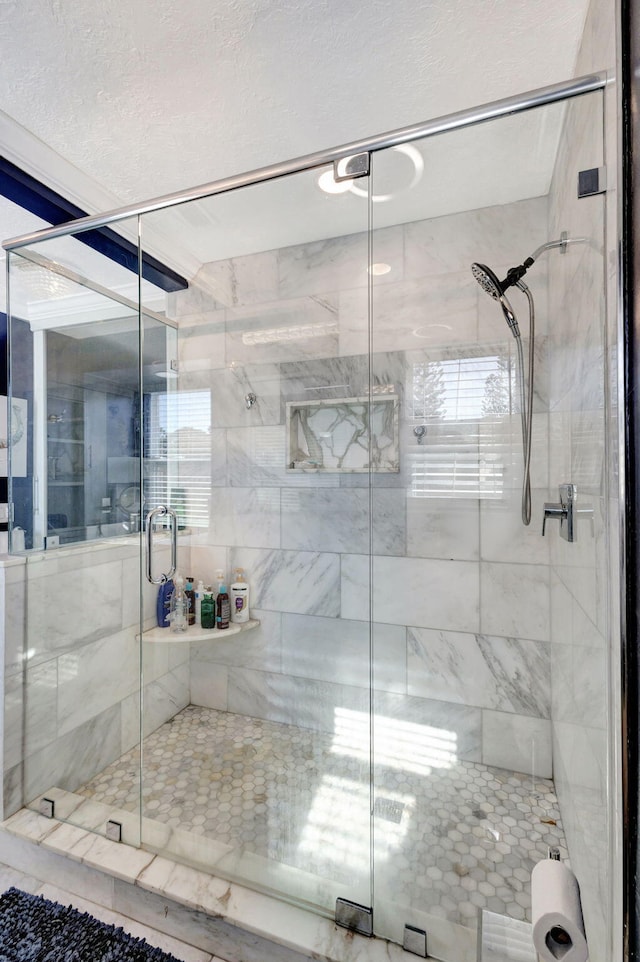 bathroom with an enclosed shower