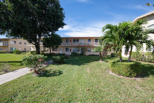 exterior space featuring a yard