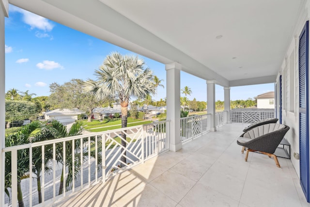 view of balcony