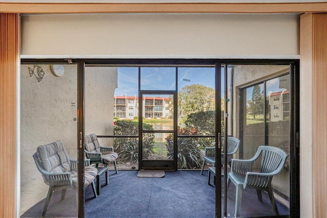 view of sunroom / solarium