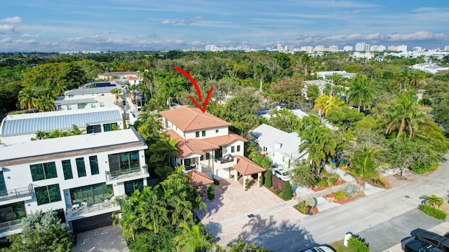 birds eye view of property