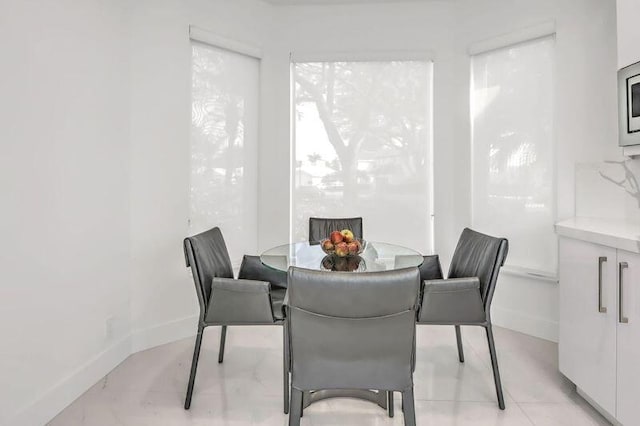 view of dining room