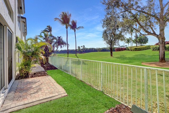 view of yard featuring a patio area