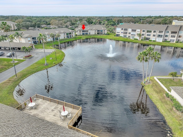 view of water feature