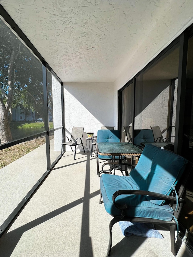 view of sunroom / solarium