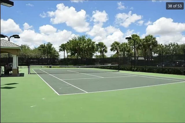 view of sport court