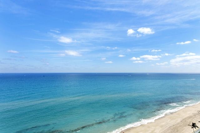 water view featuring a view of the beach