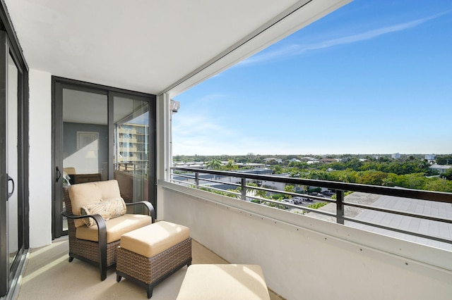 view of balcony