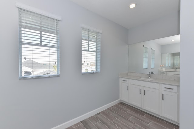 bathroom featuring vanity