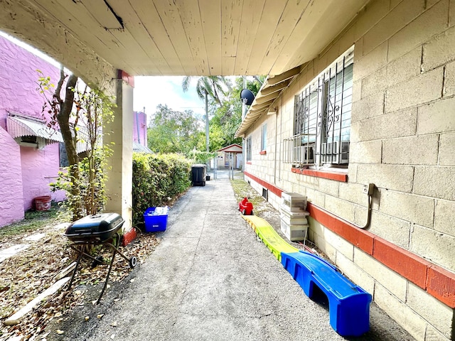 view of patio / terrace featuring central AC unit