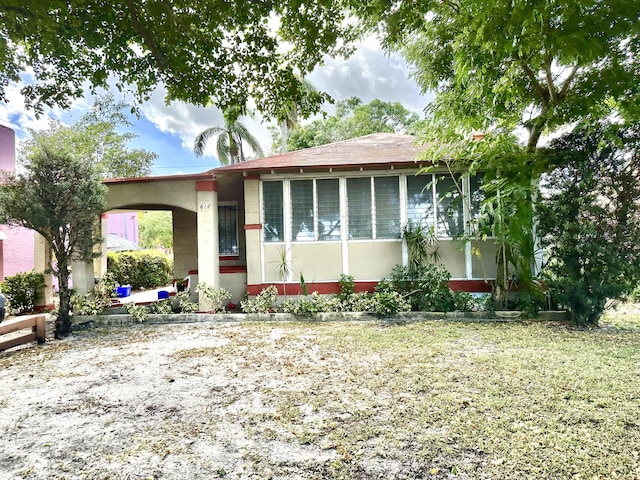 view of front of home