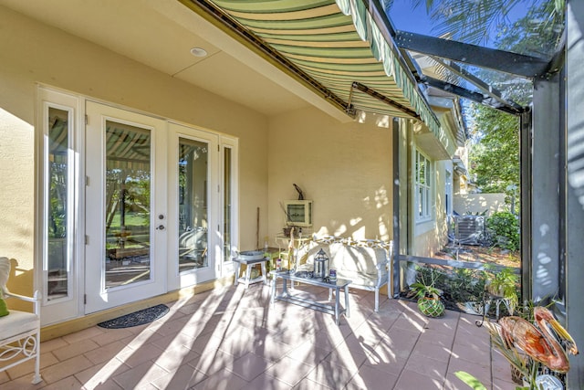 view of patio / terrace with french doors