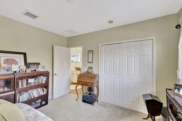 interior space with light carpet