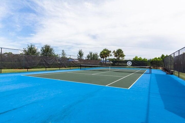 view of tennis court