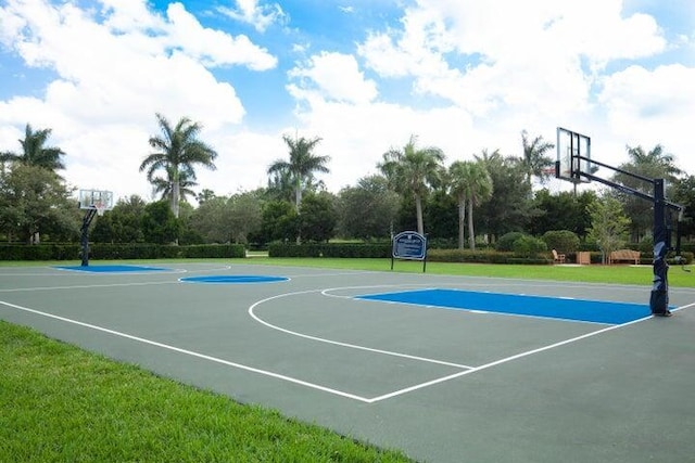 view of basketball court