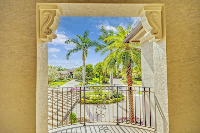 view of balcony