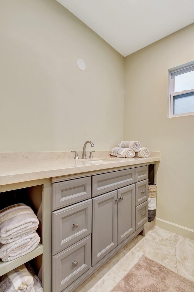 bathroom with vanity