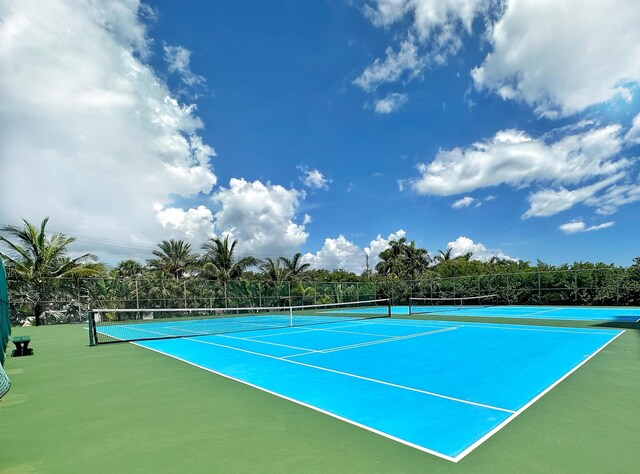 view of tennis court