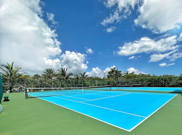 view of tennis court