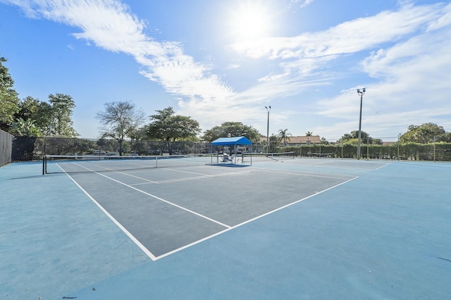 view of tennis court