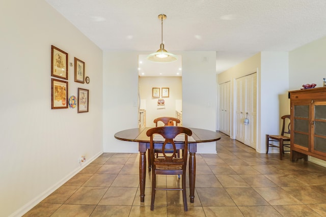 view of tiled dining room