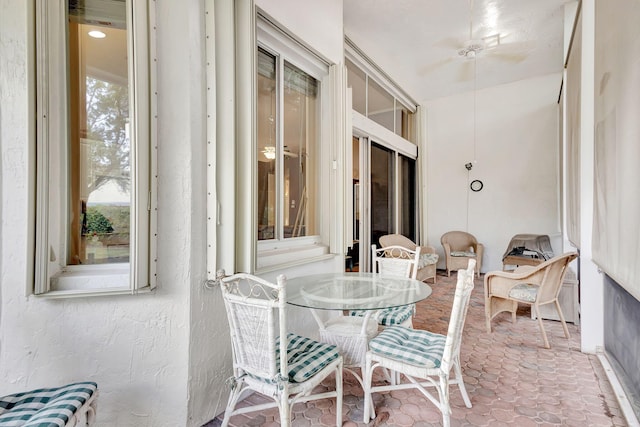 sunroom featuring a wealth of natural light