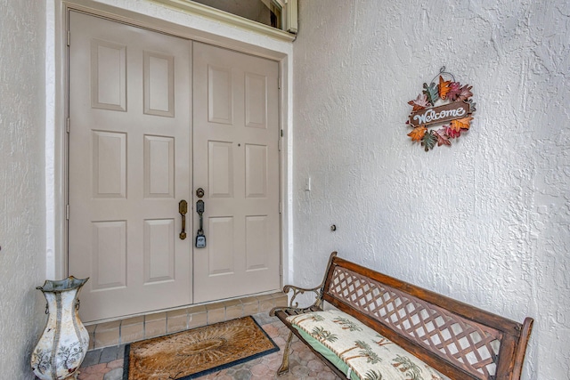 8430 Marsala Way, Boynton Beach, FL 33472 - property entrance with stucco siding