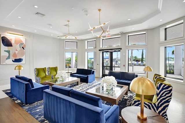 8430 Marsala Way, Boynton Beach, FL 33472 - community lobby with recessed lighting and a towering ceiling