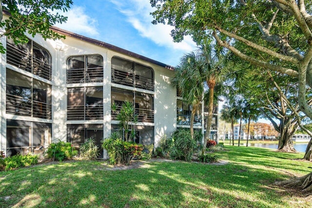 view of property featuring a water view