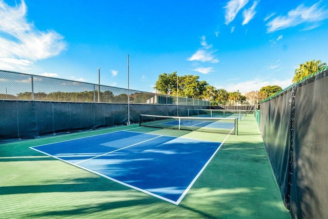 view of tennis court