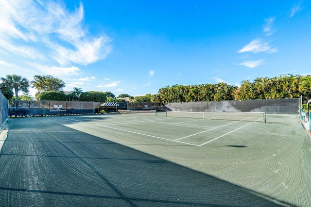 view of tennis court