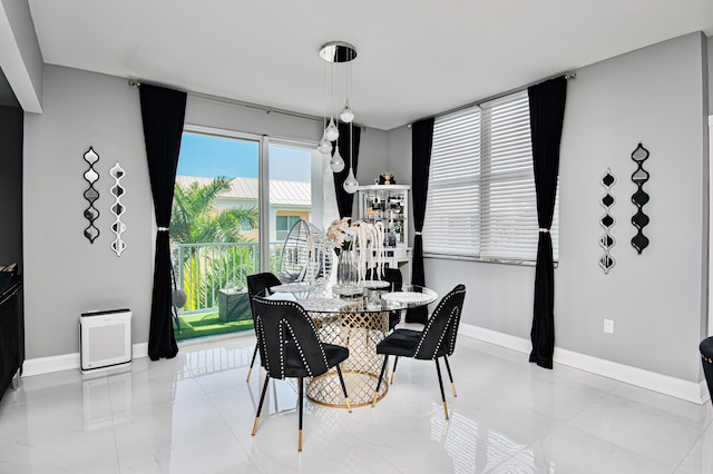 view of dining room