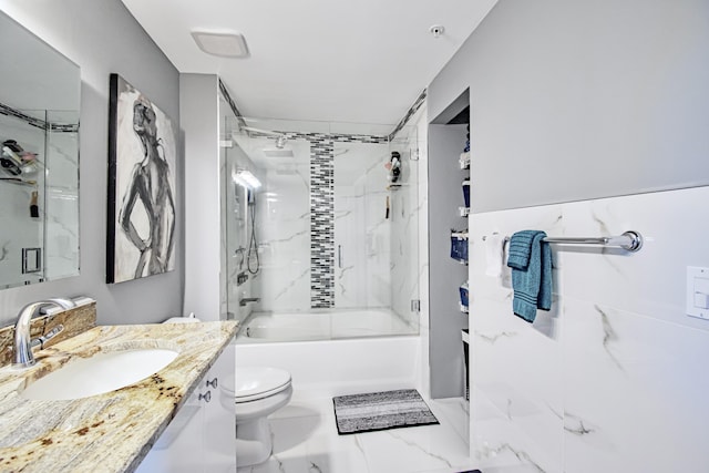 804 E Windward Way Unit 623, Lantana, FL 33462 - bathroom with vanity, tub / shower combination, and marble finish floors