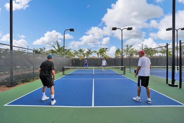 view of tennis court