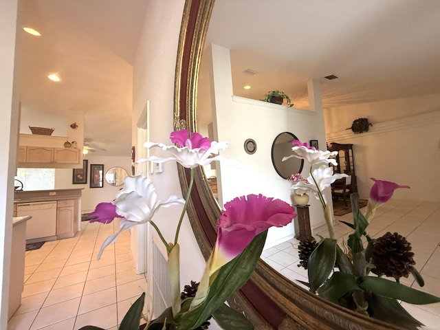 interior details featuring dishwasher