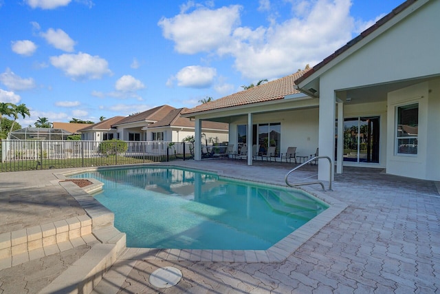 view of pool with a patio