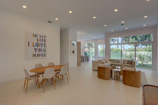 view of dining room