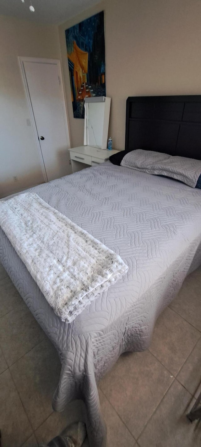 view of tiled bedroom