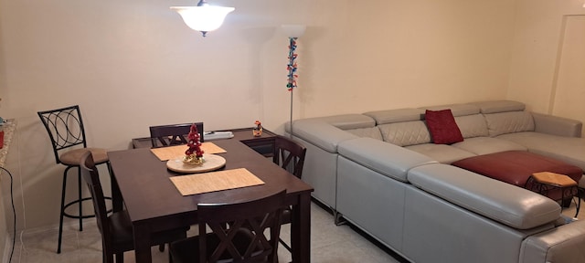 view of tiled living room