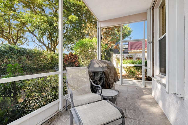 view of sunroom / solarium