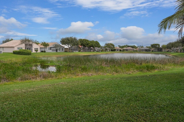 water view featuring a residential view