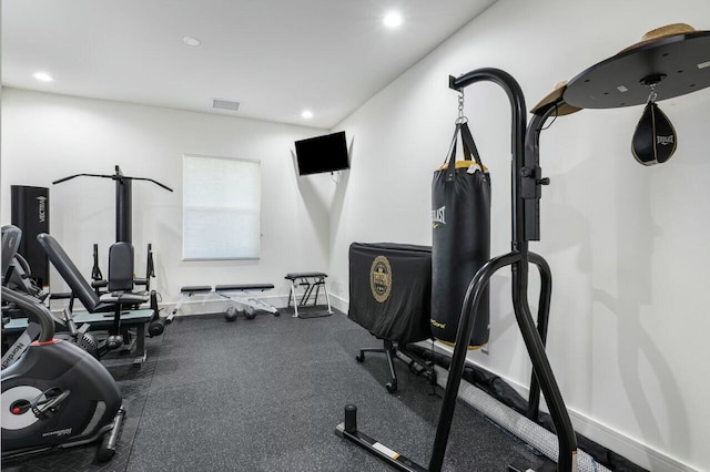 view of exercise room