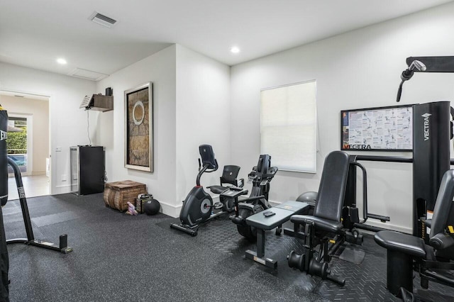 view of exercise room