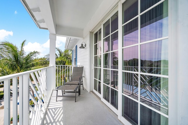 view of balcony