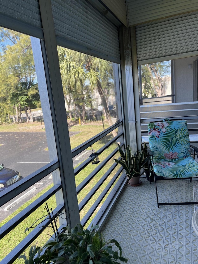 view of sunroom / solarium