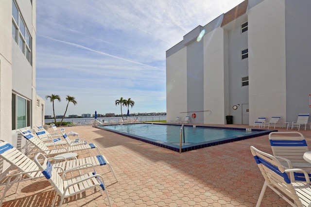 view of pool with a patio