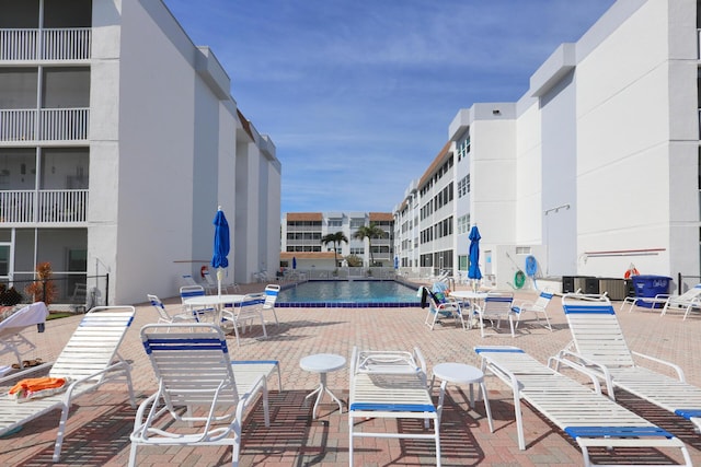 view of pool with a patio